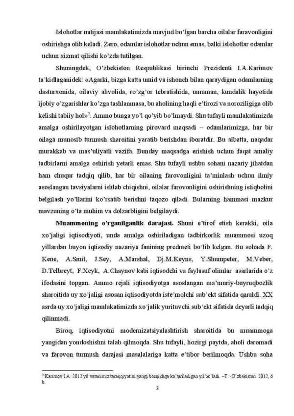 Aholining turmush farovonligini oshirish yo'llari mavzusi bo'yicha kirish, xulosa va foydalanilgan adabiyotlar ro'yxati - Image 2