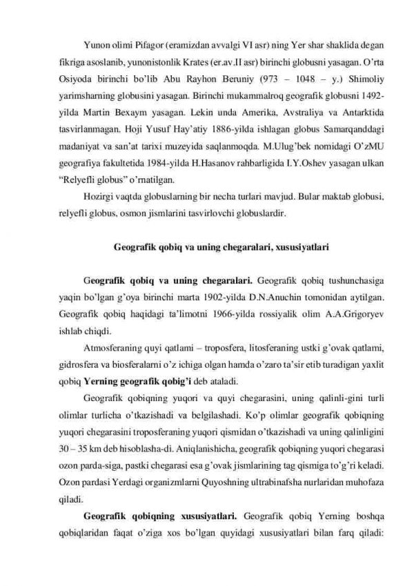 Geografik xaritalar va geografik qobiq - Image 4