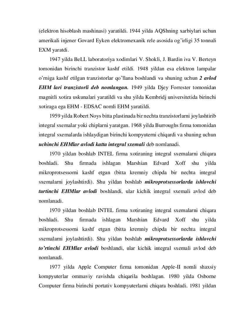 Informatikaning texnik vositalari va ularning rivojlanib borish istiqbollari - Image 3