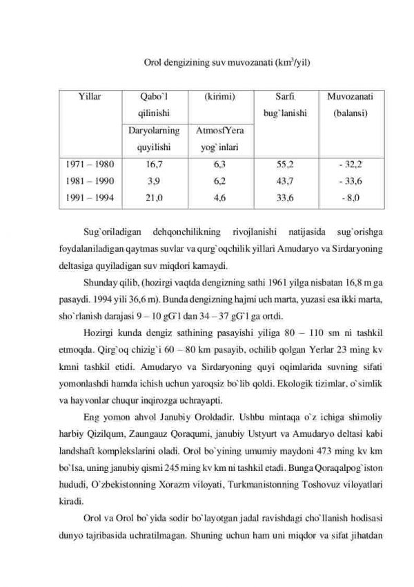 Orol va orolboyi ekologik muammolari - Image 3