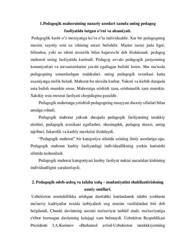 Pedagogik mahorat asoslari - Image 2