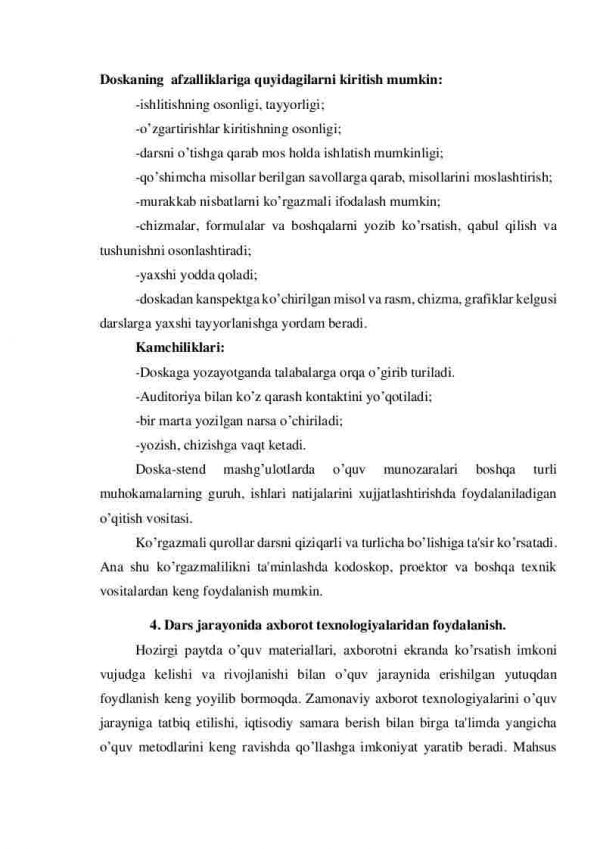 Ta'limni tashkil etishda texnik vositalar va axborot texnologiyalaridan foydalanish - Image 4