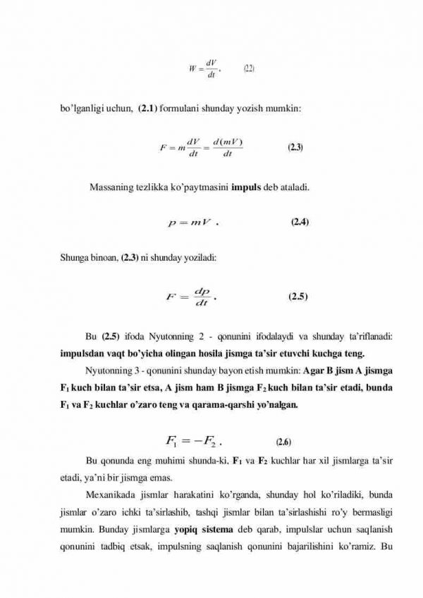 Dinamikaning asosiy qonunlari - Image 2