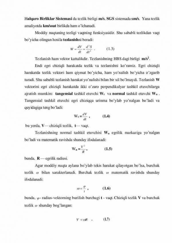 Moddiy nuqtaning harakati - Image 3