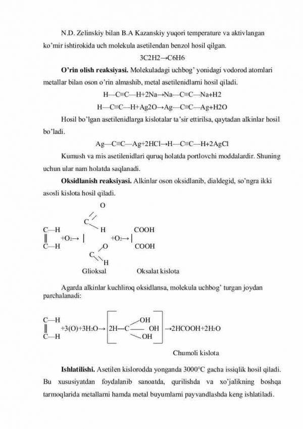 Alkinlar (asetilen uglevodorodlar) - Image 4