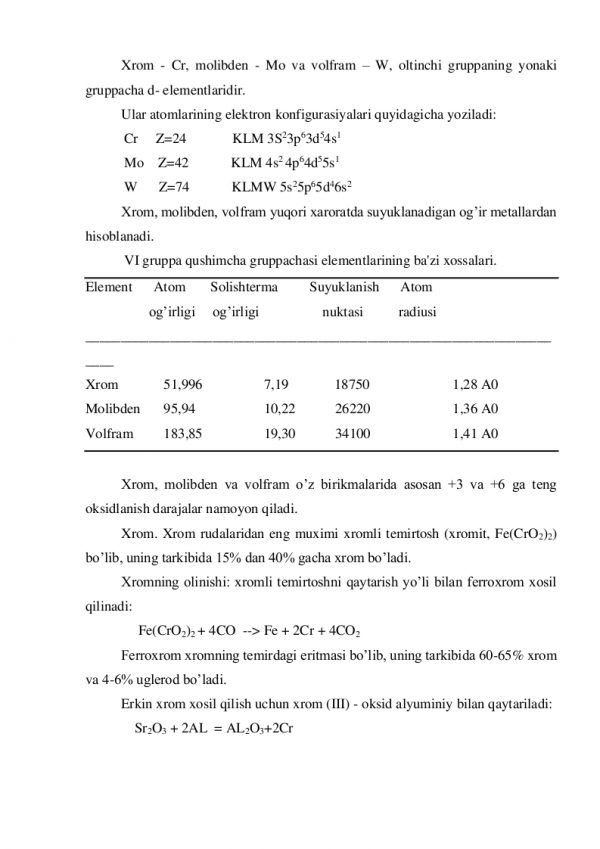 VI guruxning D-elementlari - Image 2