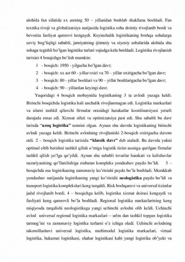 Logistika: nazariya va amaliyot - Image 3