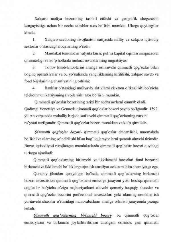 Qimmatli qog'ozlar bozori turlarining rivojlanish tarixi - Image 3