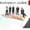 Boshqaruv usullari