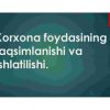 Korxona foydasining taqsimlanishi va ishlatilishi