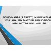 Ochiq manba (R paketi) imkoniyatlariga ega. Analitik dasturlarni iqtisodiy amaliyotda qo'llanilishi.