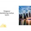 Singapur davlatining moliya tizimi