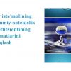 Suv iste'molining umumiy notekislik koeffitsientining qiymatlarini aniqlash