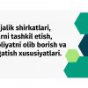 Xo'jalik shirkatlari, ularni tashkil etish, faoliyatni olib borish va tugatish xususiyatlari