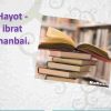 Hayot -  ibrat manbai
