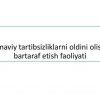 Ommaviy tartibsizliklarni oldini olish va bartaraf etish faoliyati