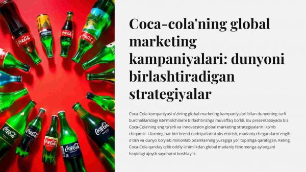 Coca-colaning global marketingi