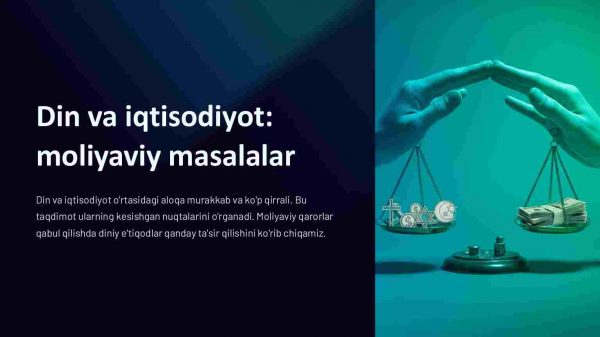 Din va iqtisodiyot: moliyaviy masalalar