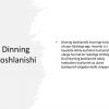 Dinning kelib chiqishi va rivojlanishi - Image 3