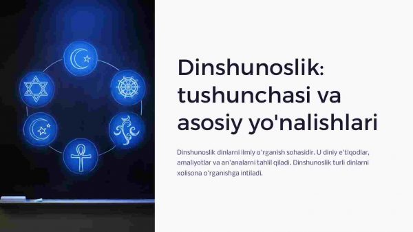 Dinshunoslik: tushunchasi va asosiy yo'nalishlari