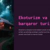 Ekoturizm va barqaror turizm