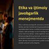 Etika va ijtimoiy javobgarlik menejmentda