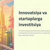 Innovatsiya va startaplarga investitsiya