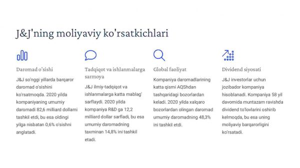 J&J'ning farmatsevtika va tibbiy asbob-uskunalar bozoridagi o'rni - Image 4