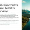 Landshaft ekologiyasi va rekreatsiya: Tabiat va inson uyg'unligi