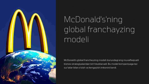 McDonaldsning global franchayzing modeli