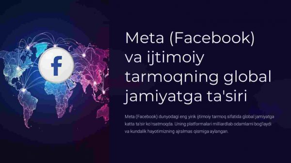 Meta (Facebook) va ijtimoiy tarmoqning global jamiyatga ta'siri