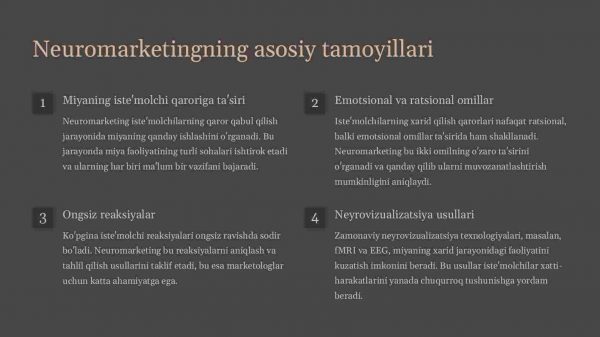 Neuromarketing va iste'molchilarni tahlil qilish - Image 2