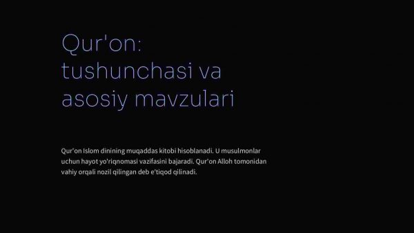 Qur'on: tushunchasi va asosiy mavzulari