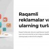 Raqamli reklamalar va ularning turlari