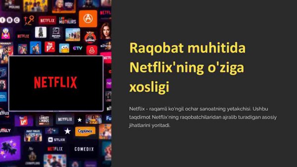 Raqobat muhitida Netflixning o'ziga xosligi