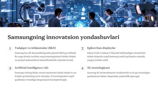 Samsungning global elektronika bozoridagi o'rni va rivojlanishi - Image 3