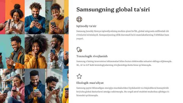 Samsungning global elektronika bozoridagi o'rni va rivojlanishi - Image 4