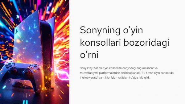 Sonyning o'yin konsollari bozoridagi o'rni