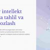 Sun'iy intellekt asosida tahlil va prognozlash