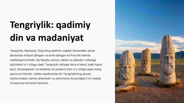 Tengriylik: qadimiy din va madaniyat