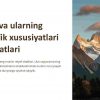 Tog'lar va ularning geografik xususiyatlari