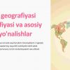 Turizm geografiyasi va asosiy yo'nalishlar