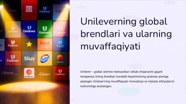 Unileverning global brendlari va ularning muvaffaqiyati