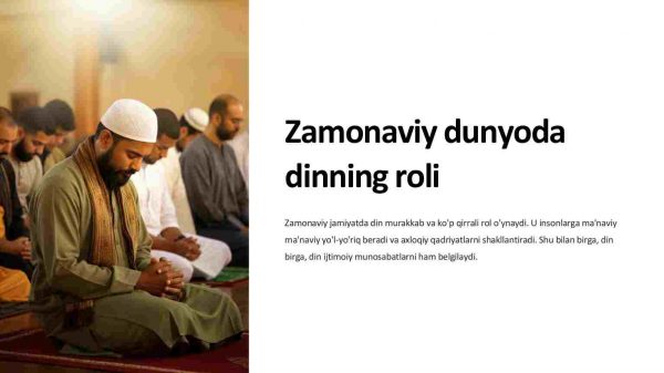 Zamonaviy dunyoda dinning roli