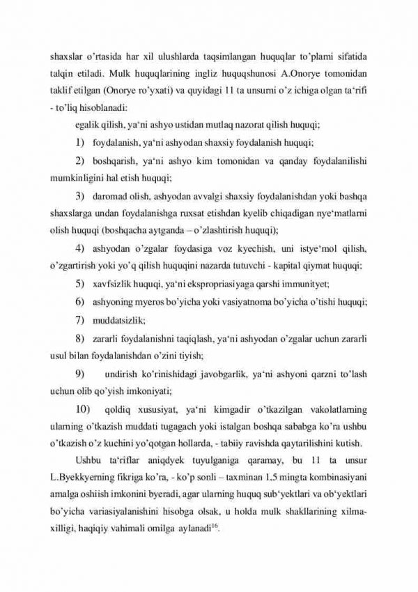 Mulk huquqlari nazariyasi va mulkchilik shakllari rivojlanishining evolyusiyasi - Image 4