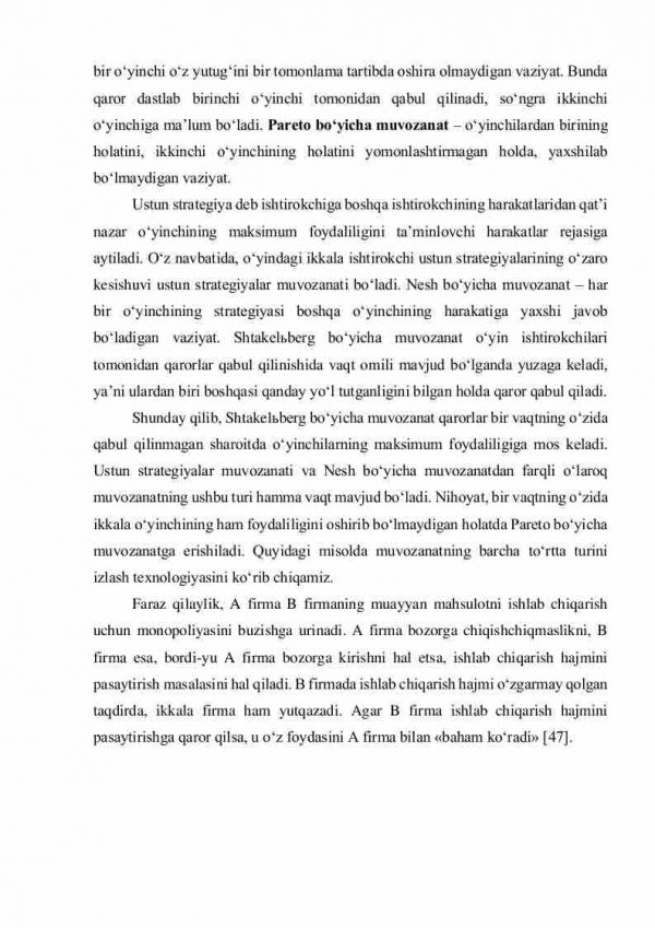 O'yinlar nazariyasi va o'zaro hamkorliklarni modellashtirish - Image 4