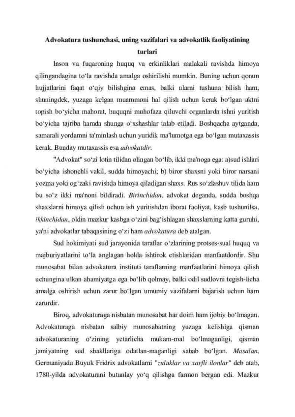 Advokatura faoliyati - Image 2