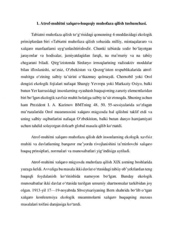 Atrof-muhitni xalqaro-huquqiy muhofaza qilish - Image 2