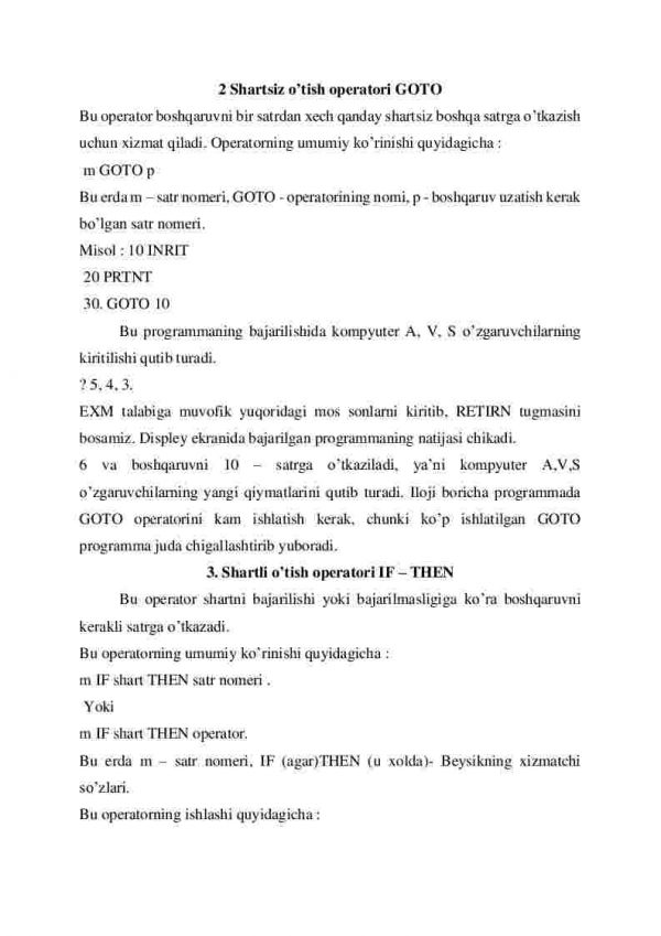 Beysik tilida masalalarni dasturlash usuli - Image 3