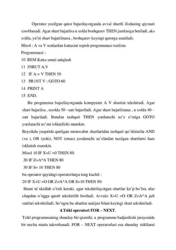 Beysik tilida masalalarni dasturlash usuli - Image 4